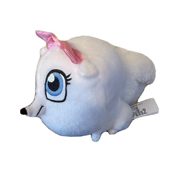 GIDGET The Secret Life of Pets 2 - Plush Stuffed Animal 6” White Cat Pink Bow - Picture 1 of 8